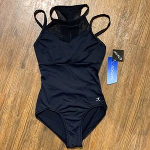 black dance leotard